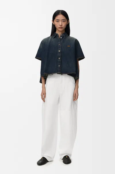 Loewe Jeans In Denim Size: 44 For Woman In White