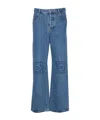 Loewe Loose-fit Anagram Jeans In Medium In Blue