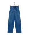Loewe Jeans With Belt Loops In Blue