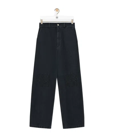 Loewe Jeans With Belt Loops In Black