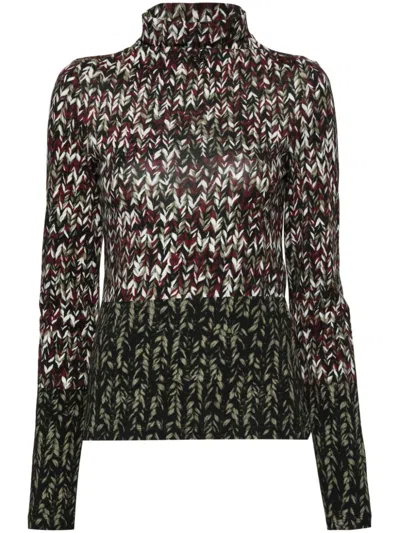 Loewe Cotton Long Sleeves T-shirt In Multicolour