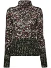 Loewe Jersey Turtleneck Sweater In Multi