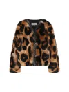 Loewe Leopard-print Shearling Jacket In Brown