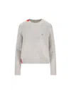 Loewe Anagram Embroidered Knitted Pullover In Gray