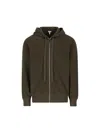 Loewe Wool-blend Terry Anagram Hoodie In Green