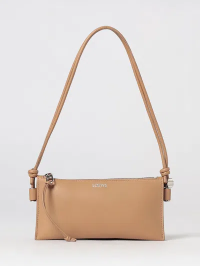 Loewe Joya Knotted Handle Shoulder Bag In Nappa Leather In Brown