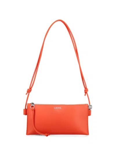 Loewe Joya Leather Mini Bag In Orange