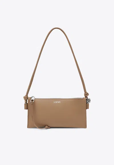 Loewe Joya Pouch Bag In Calf Leather In Brown