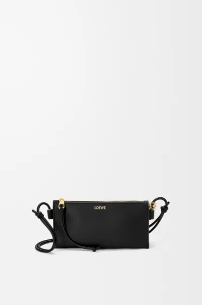 Loewe Joya Nappa Leather Crossbody Pouch Bag In Black