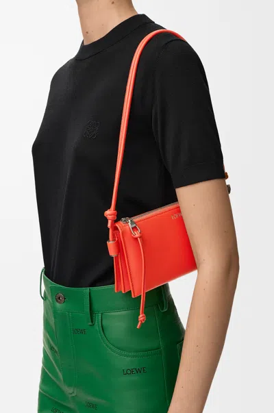 Loewe Joya Pouch In Nappa Leather Skin For Woman In Orange