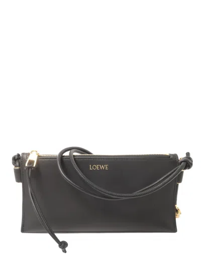 Pre-owned Loewe Joya Pouch Shoulder Bag In Black