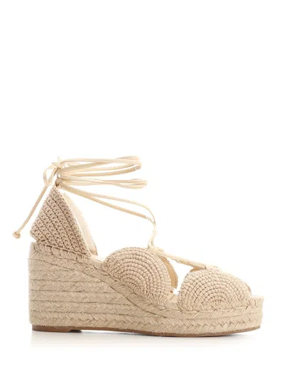 Loewe Jute Espadrilles Sandals Beige