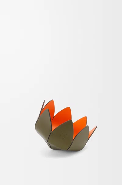 Loewe Kaktus-schale Aus Weichem Leder Für Frau In Green