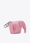 Loewe Key-ring With Elephant Coin-pouch In Pink