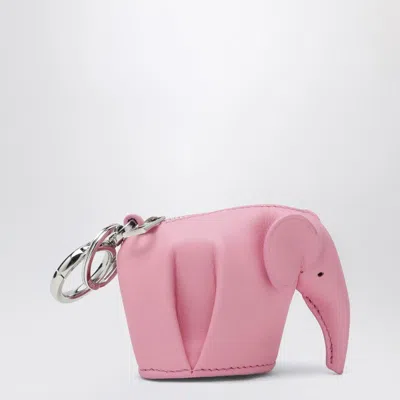 Loewe Keyholder With Coin Pouch Pink Elephant