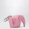 Loewe Keyholder With Coin Pouch Pink Elephant Women In Pink