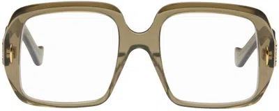 Loewe Khaki Anagram Glasses In Gray