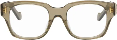 Loewe Khaki Anagram Glasses In Neutral