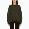 Loewe Multi-panel Design Wool-blend Jumper In Green