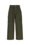 Loewe Cargo Trousers Utility Multiple Pockets In Khakigreen