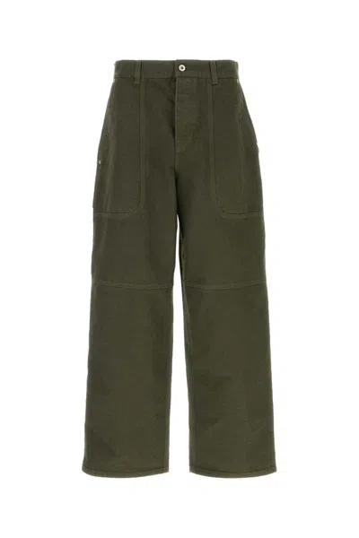 LOEWE KHAKI COTTON CARGO PANT
