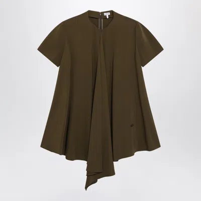 Loewe Khaki Green Stretch Viscose Dress