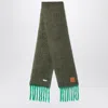Loewe Men's Khaki Green/green Mohair And Wool Scarf | F811257xa2wo In Green