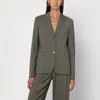 Loewe Khaki Jacket With Slit On The Back