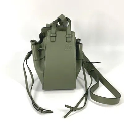 Pre-owned Loewe Khaki Leather Handbag Shoulder Bag () In Brown