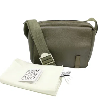 Pre-owned Loewe Khaki Leather Shoulder Bag ()