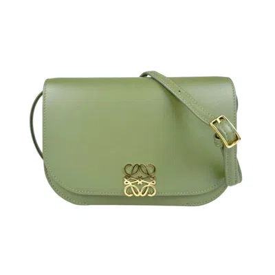 Pre-owned Loewe Khaki Leather Shoulder Bag ()