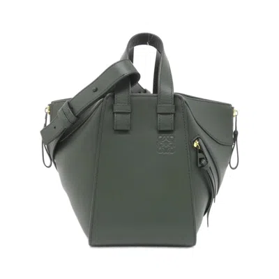 Pre-owned Loewe Khaki Leather Shoulder Bag ()