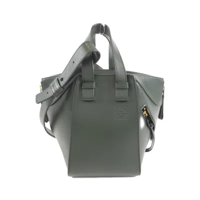 Pre-owned Loewe Khaki Leather Shoulder Bag ()