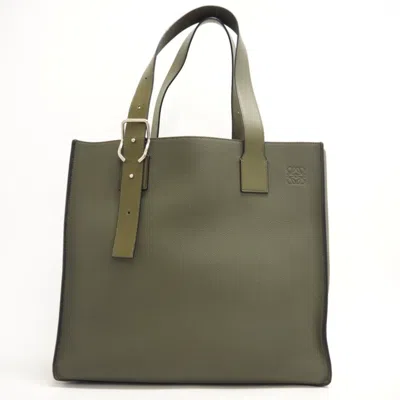 Pre-owned Loewe Khaki Leather Tote Bag ()