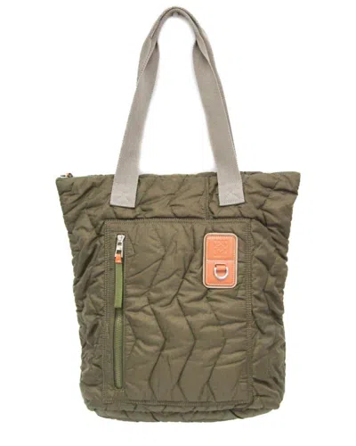 Loewe Khaki Nylon Handbag (authentic Pre-loved)