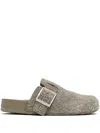 Loewe Textured Surface Slip-on Slippers