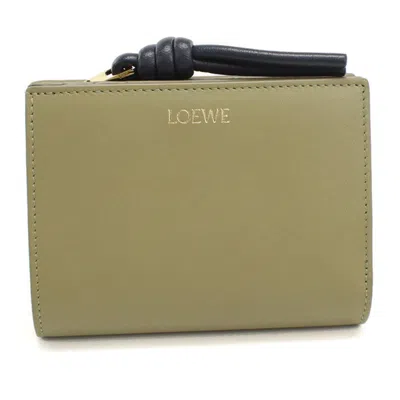 Pre-owned Loewe Khaki Wallet (bi-fold) ()