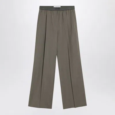 Loewe Khaki Wool Trousers