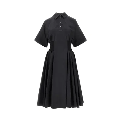 LOEWE KNEE-LENGTH POPLIN DRESS