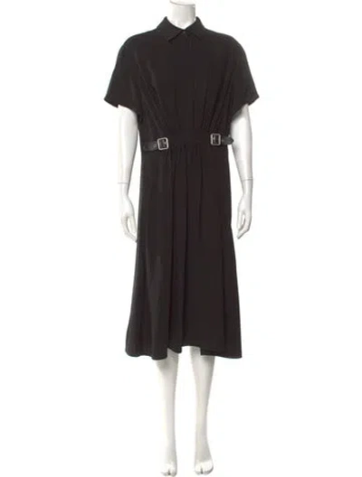 Pre-owned Loewe Knee-length Dress In Black