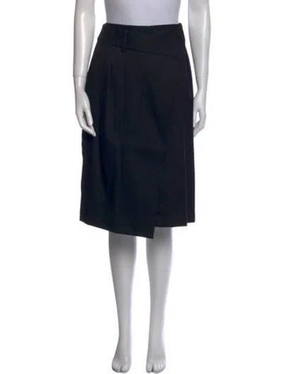 Pre-owned Loewe Knee-length Skirt In Black