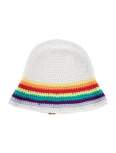 Pre-owned Loewe Knit Beanie. In White