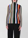 Loewe Women Multicolour Striped Ribbed Top, S Luxury Tops For Women Darveys In Multi