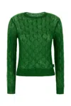 Loewe Women Dark Green Nylon Blend Sweater