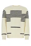Loewe Ivory Wool Blend Sweater In White