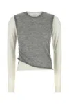 Loewe Cashmere Sweater Featuring Asymmetric Detail In Gray