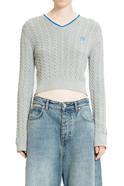 Loewe Knitwear In Gray