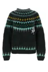 Loewe X Suna Fujita Jacquard Mohair-blend Sweater In Printed