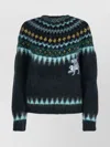 Loewe X Suna Fujita Jacquard Mohair-blend Sweater In Multi