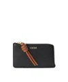 Loewe Knot Coin Cardholder In Shiny Nappa Calfskin In Black